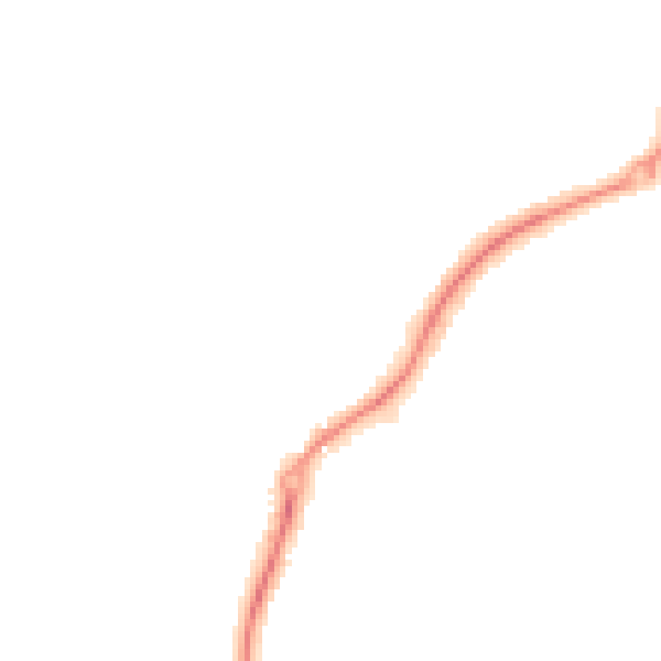 Night-time road noise heatmap for ST8 6BN
