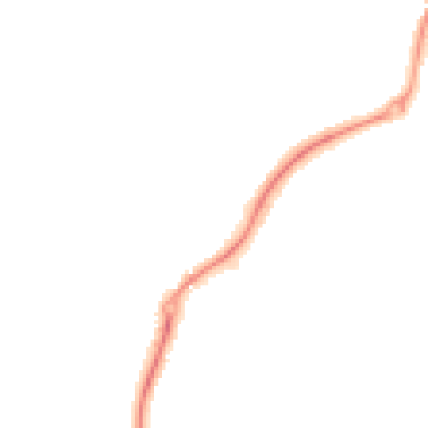 Night-time road noise heatmap for ST8 6BP