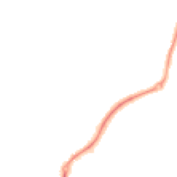 Night-time road noise heatmap for ST8 6BT