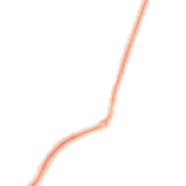 Night-time road noise heatmap for ST8 6DD