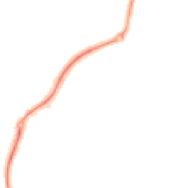 Night-time road noise heatmap for ST8 6DL