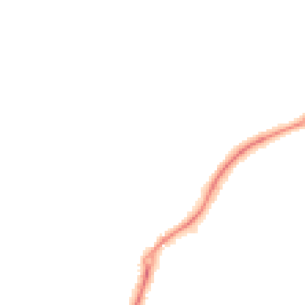 Night-time road noise heatmap for ST8 6DQ