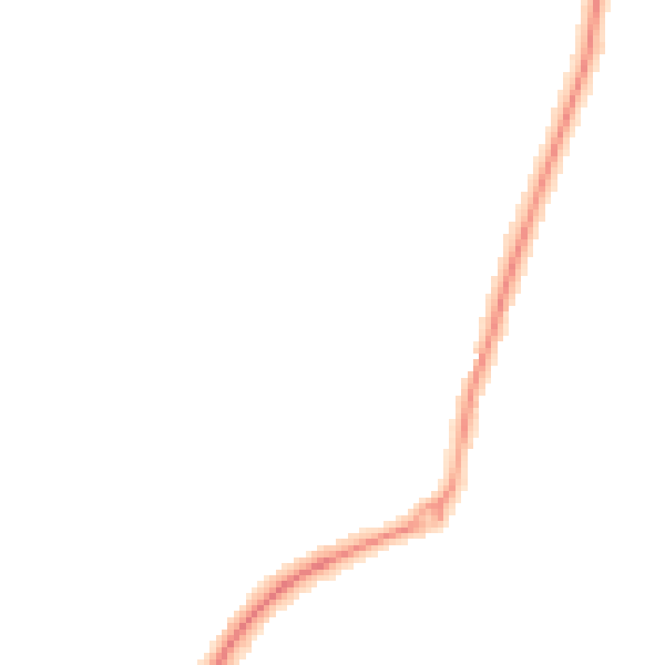 Night-time road noise heatmap for ST8 6QH