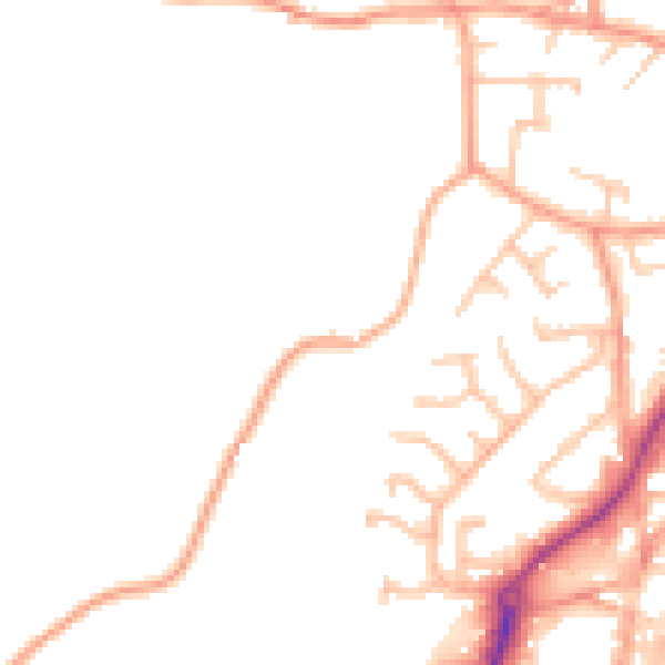 Daytime road noise heatmap for ST8 6RS