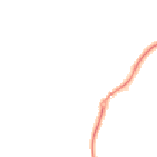 Night-time road noise heatmap for ST8 6SR