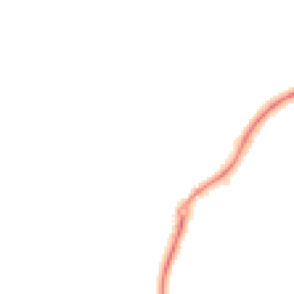 Night-time road noise heatmap for ST8 6SS