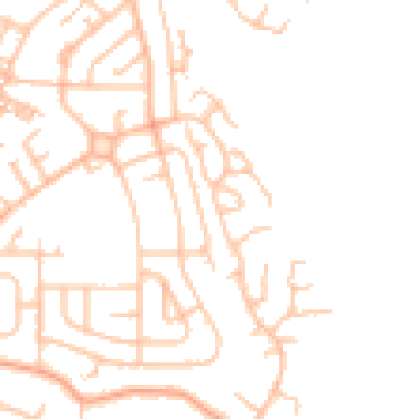 Daytime road noise heatmap for ST8 6TX