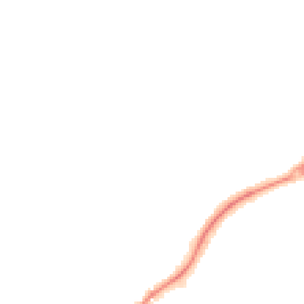 Night-time road noise heatmap for ST8 6UB