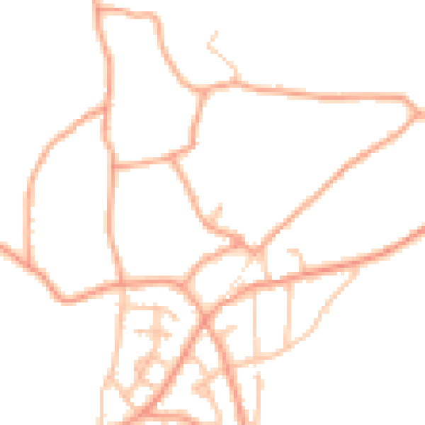 Daytime road noise heatmap for ST8 7HS