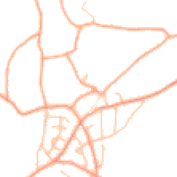 Daytime road noise heatmap for ST8 7HT