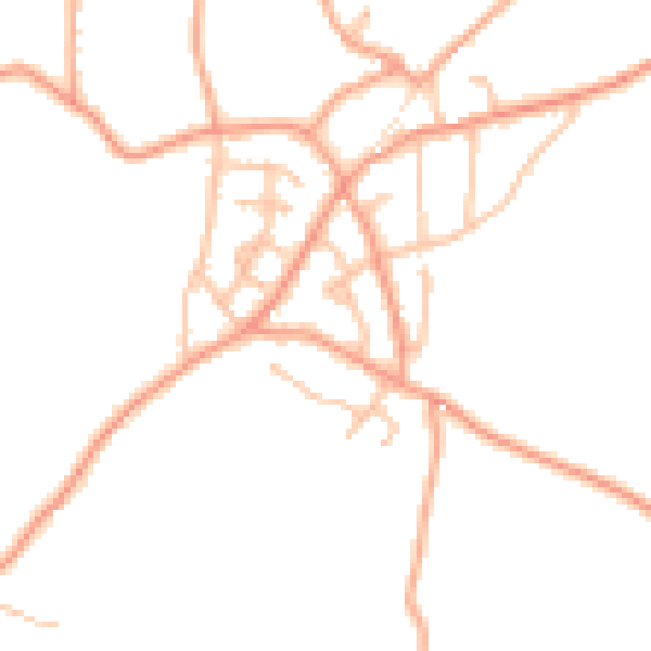 Daytime road noise heatmap for ST8 7ND