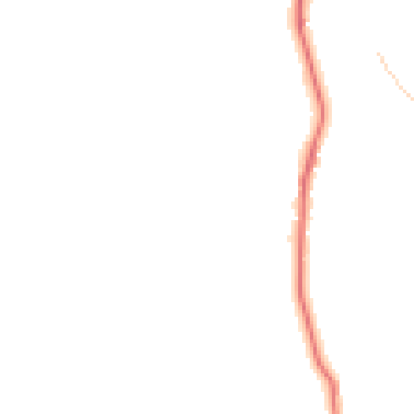 Night-time road noise heatmap for ST8 7RF