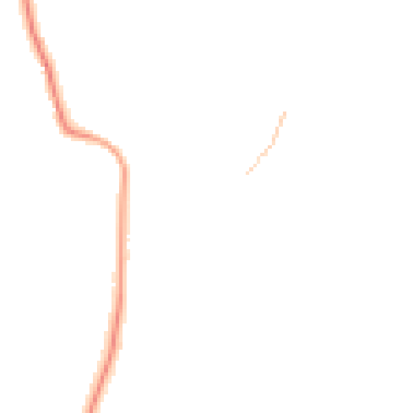 Night-time road noise heatmap for ST8 7SB