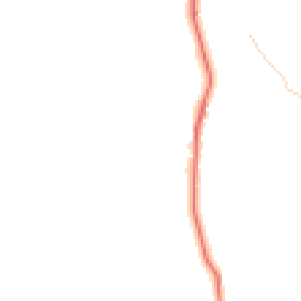 Night-time road noise heatmap for ST8 7SU
