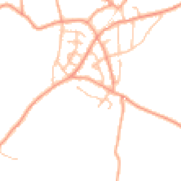 Daytime road noise heatmap for ST8 7TR