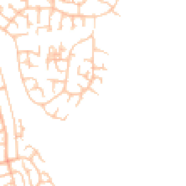 Daytime road noise heatmap for ST8 7UH
