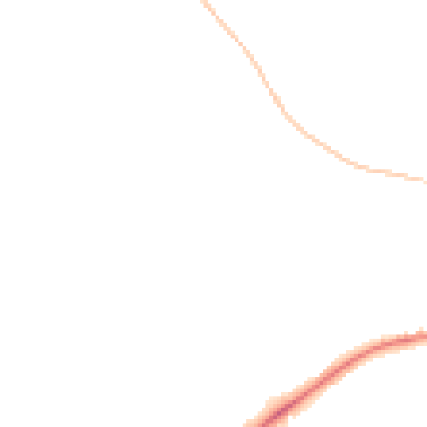 Night-time road noise heatmap for ST9 0LU