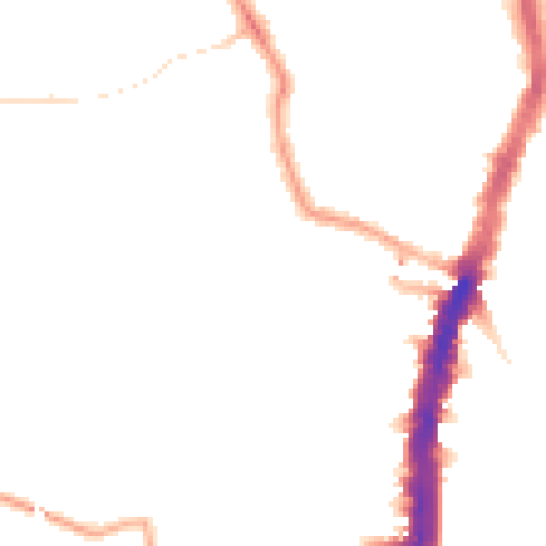 Night-time road noise heatmap for SW16 1AB