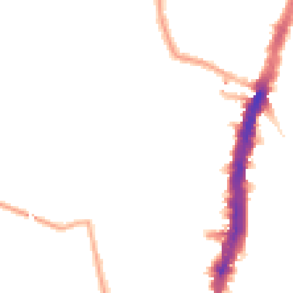 Night-time road noise heatmap for SW16 1AT