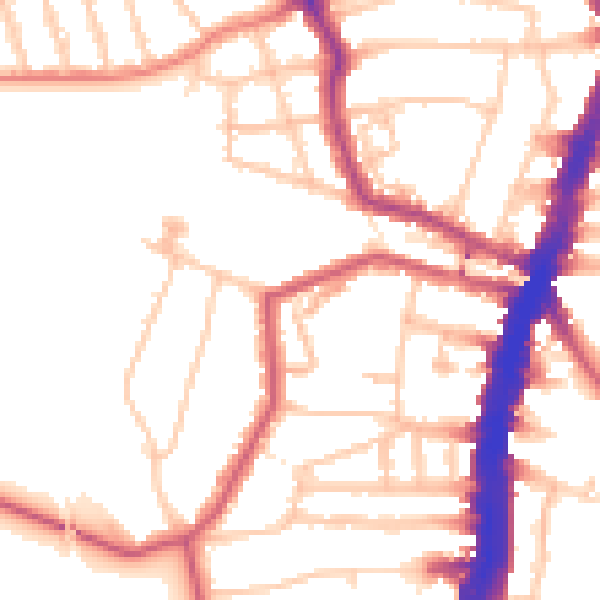 Daytime road noise heatmap for SW16 1AY