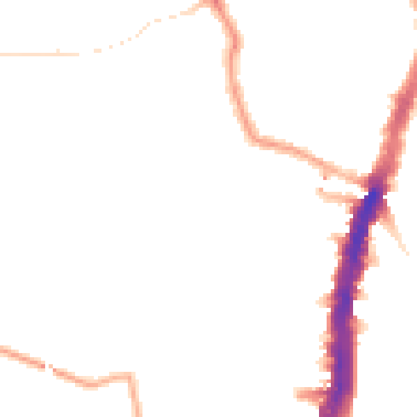 Night-time road noise heatmap for SW16 1AY