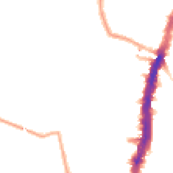 Night-time road noise heatmap for SW16 1AZ