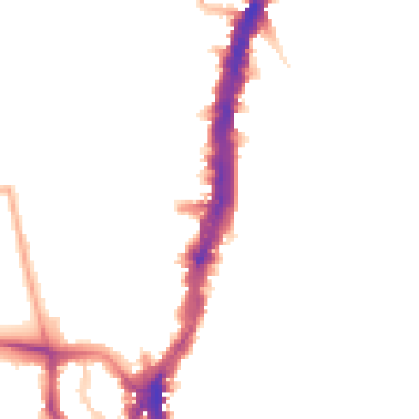 Night-time road noise heatmap for SW16 1BP