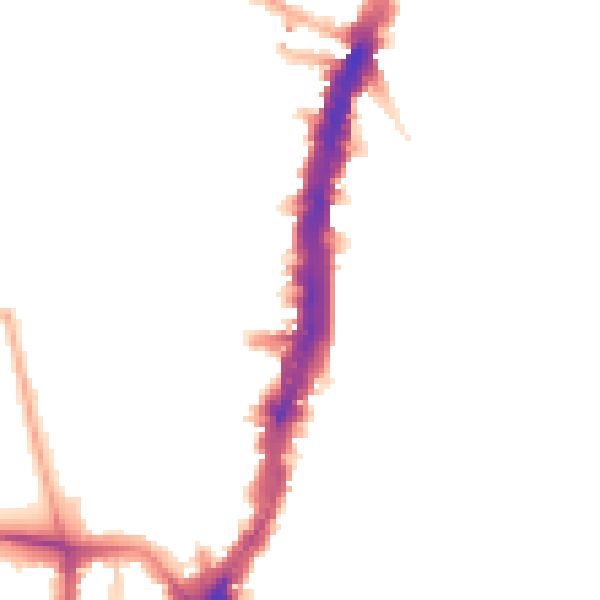 Night-time road noise heatmap for SW16 1BW