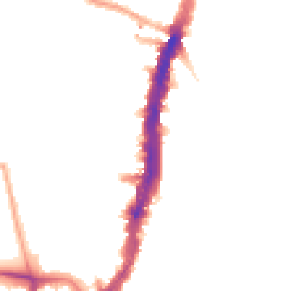 Night-time road noise heatmap for SW16 1DE