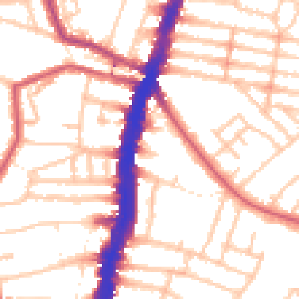Daytime road noise heatmap for SW16 1DL