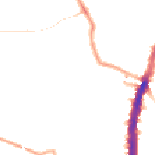 Night-time road noise heatmap for SW16 1EL