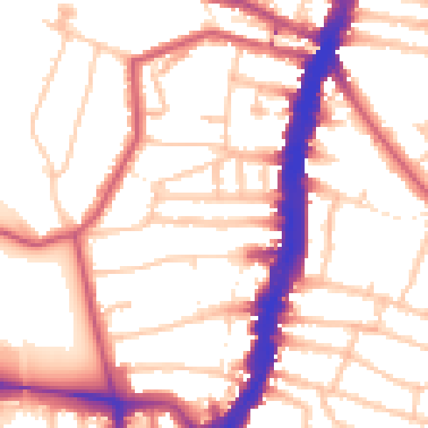 Daytime road noise heatmap for SW16 1JA
