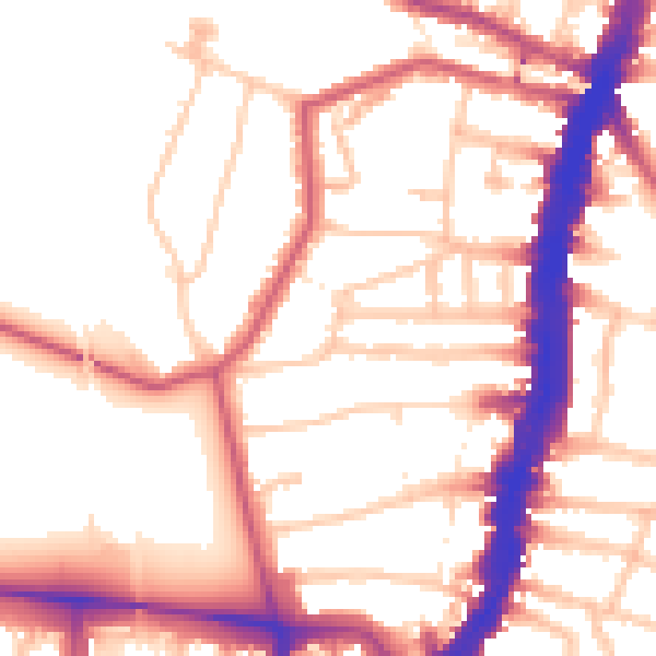 Daytime road noise heatmap for SW16 1JE