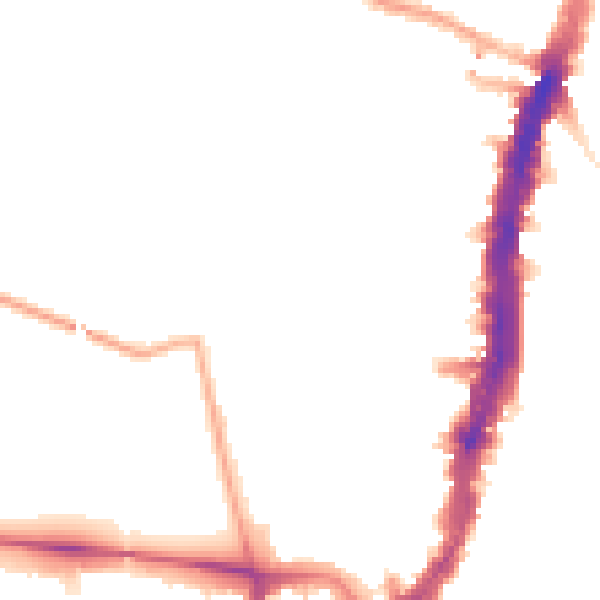 Night-time road noise heatmap for SW16 1JE