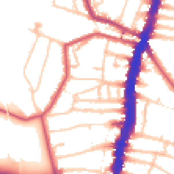 Daytime road noise heatmap for SW16 1JF