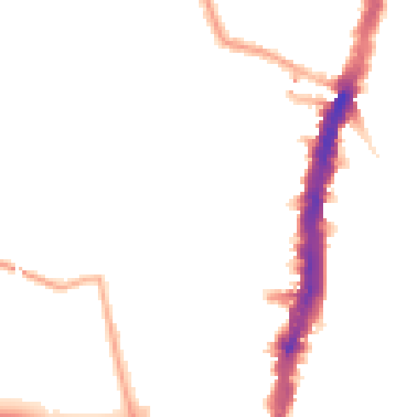 Night-time road noise heatmap for SW16 1JF