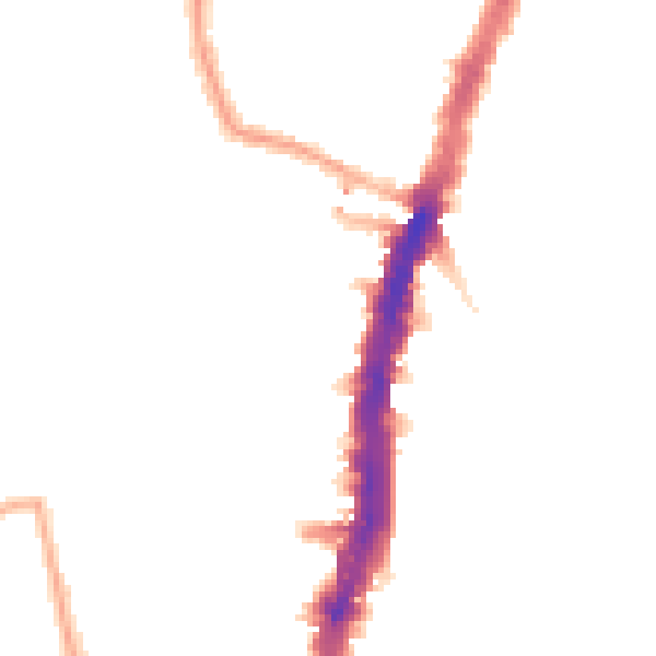 Night-time road noise heatmap for SW16 1NE
