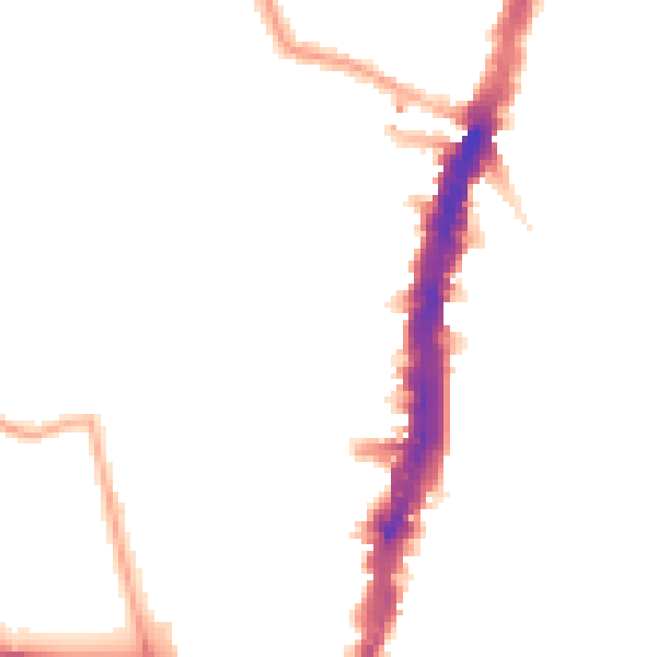 Night-time road noise heatmap for SW16 1NL