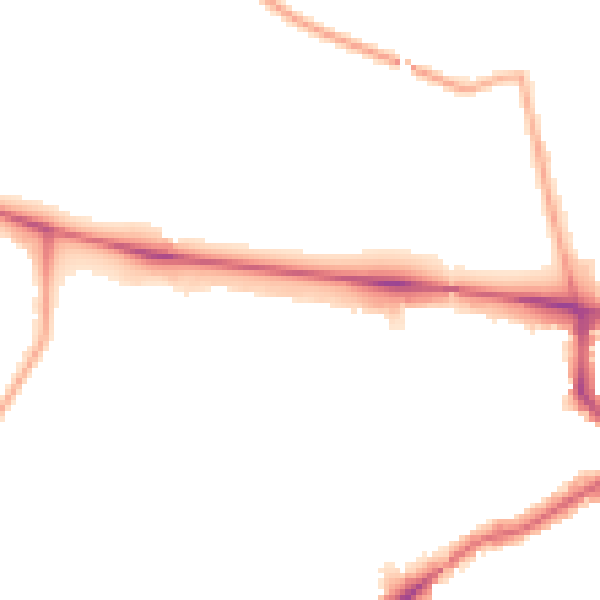 Night-time road noise heatmap for SW16 1RW