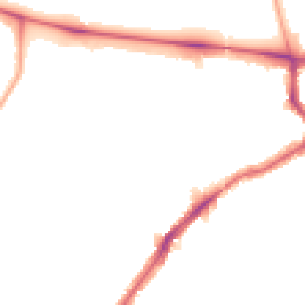 Night-time road noise heatmap for SW16 1SW