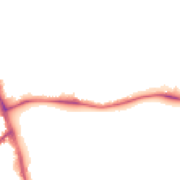 Night-time road noise heatmap for SW16 2AN