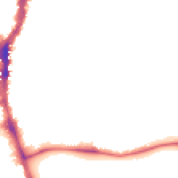 Night-time road noise heatmap for SW16 2DA