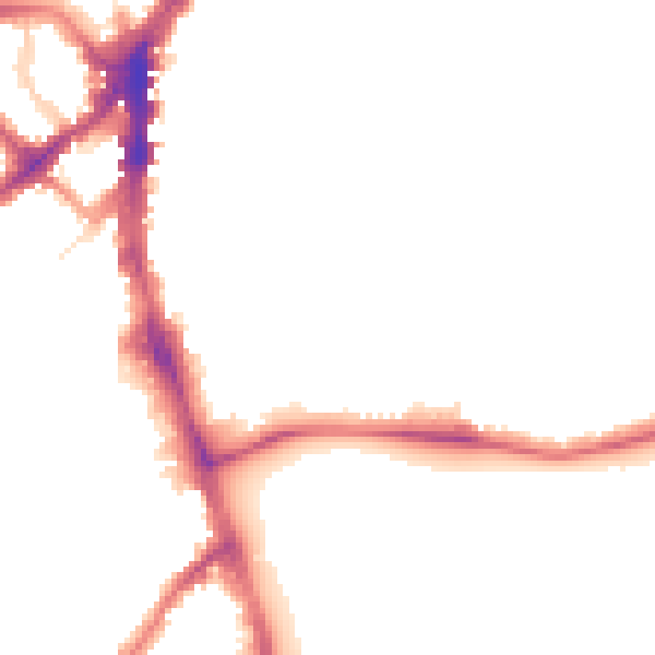 Night-time road noise heatmap for SW16 2EY