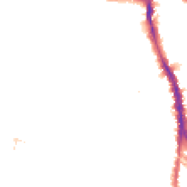 Night-time road noise heatmap for SW16 2JU