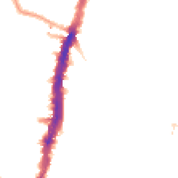Night-time road noise heatmap for SW16 2PE