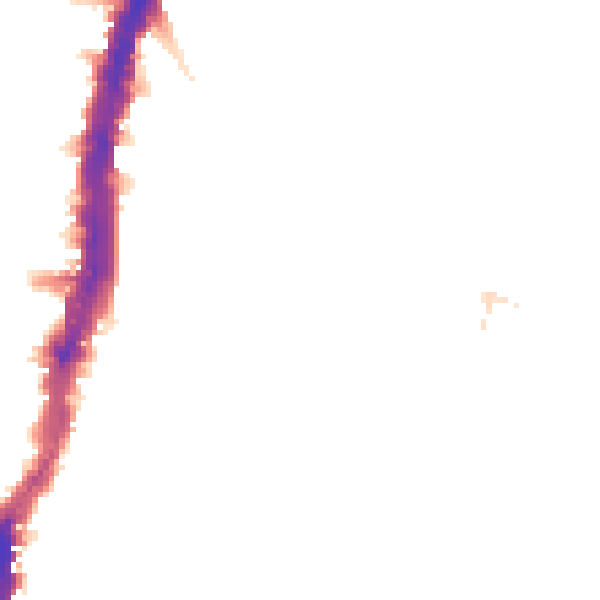 Night-time road noise heatmap for SW16 2TX