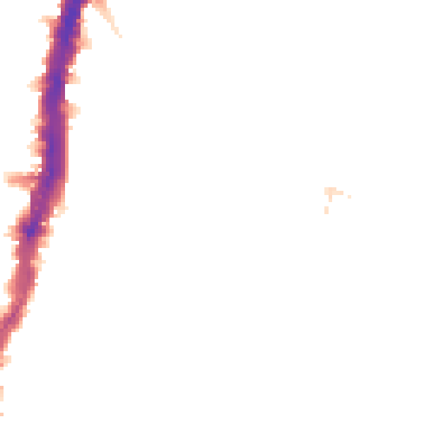 Night-time road noise heatmap for SW16 2XE