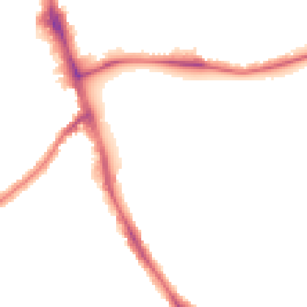 Night-time road noise heatmap for SW16 3BT