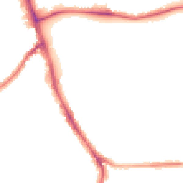 Night-time road noise heatmap for SW16 3DL
