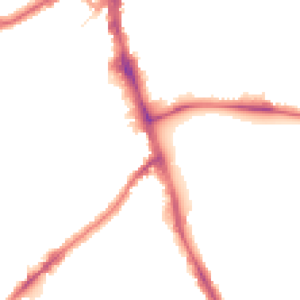 Night-time road noise heatmap for SW16 3SN